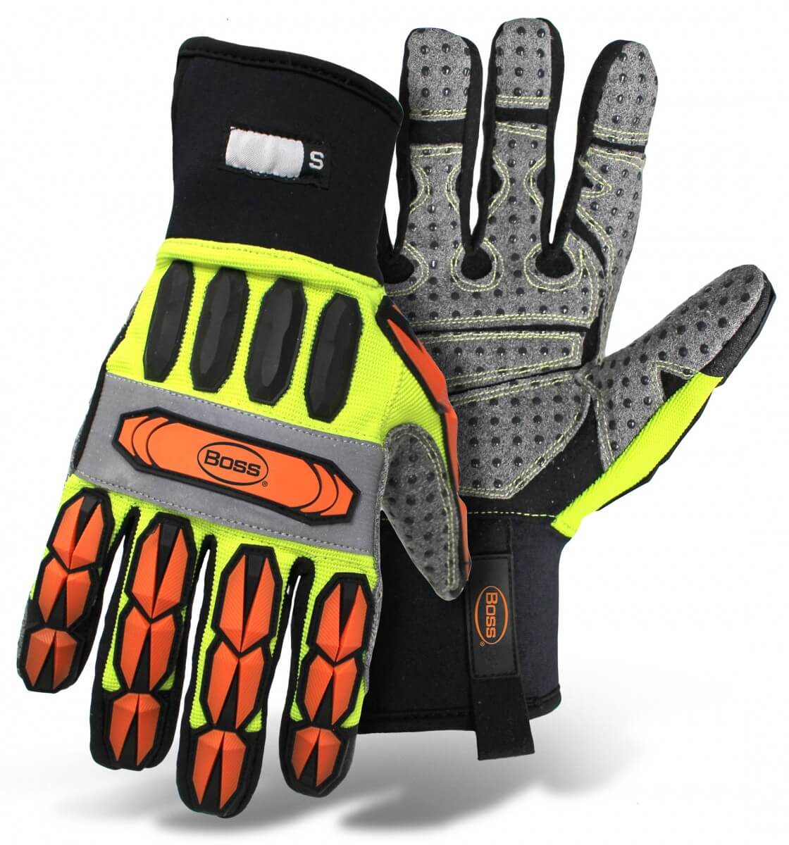 Grip Work Gloves Tpr Knuckle On Back For Imapct Protection - Temu