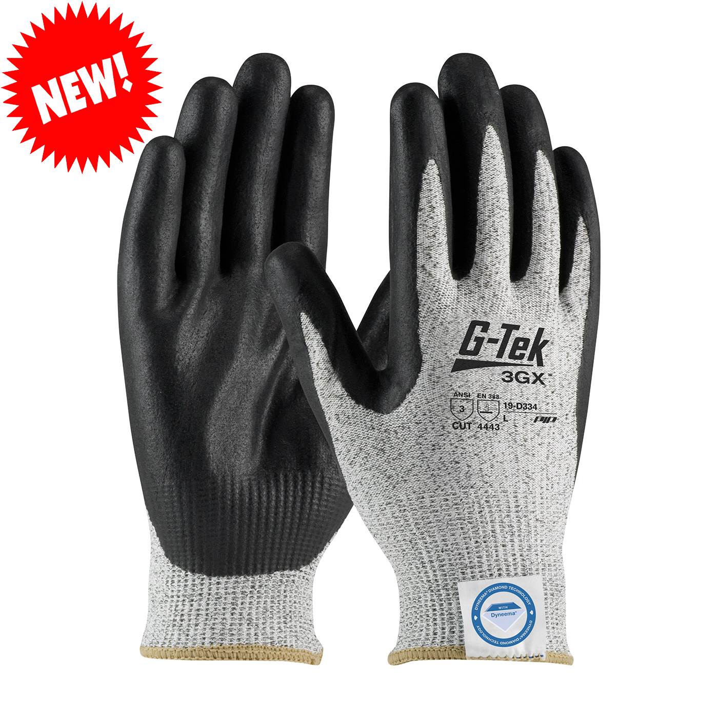 G-Tek Nitrile Coated Nylon Gloves, Coated Work Gloves