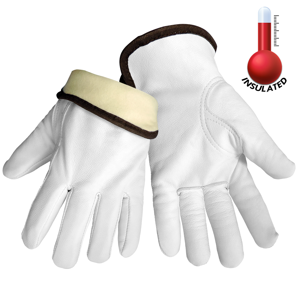 Premium Grade Goatskin Insulated Leather Work Gloves, Thunder Glove® 3 –
