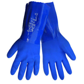 PVC Dipped Work Gloves : Non-insulated Chemical Resistant Gloves :  Industrial Safety Gloves and Hand Protection