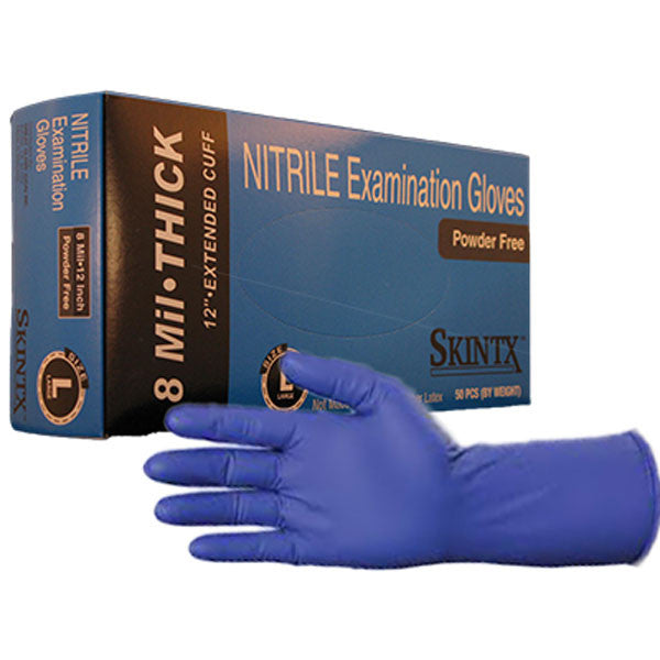 Gloveworks 8 Mil Heavy Duty Orange Nitrile Powder Free Gloves