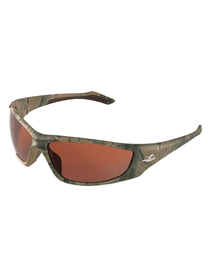 Bullhead Safety® Javelin Safety Glasses with, Camo Frame and Brown Lens BH12108