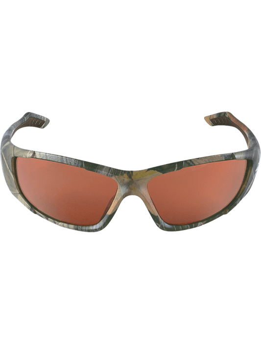 Bullhead Safety® Javelin Safety Glasses with, Camo Frame and Brown Lens BH12108