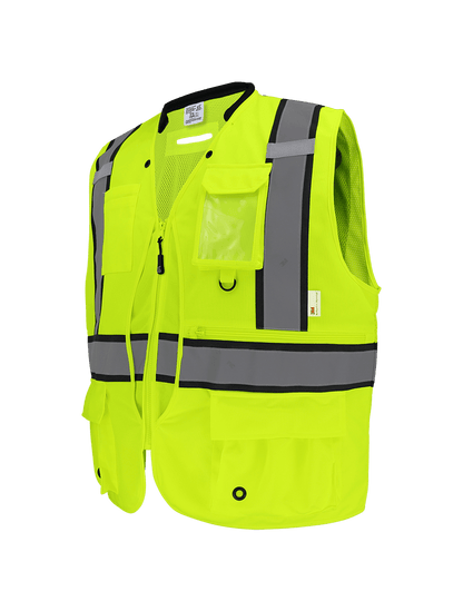 Premium Surveyors Safety Vest Hi-Vis