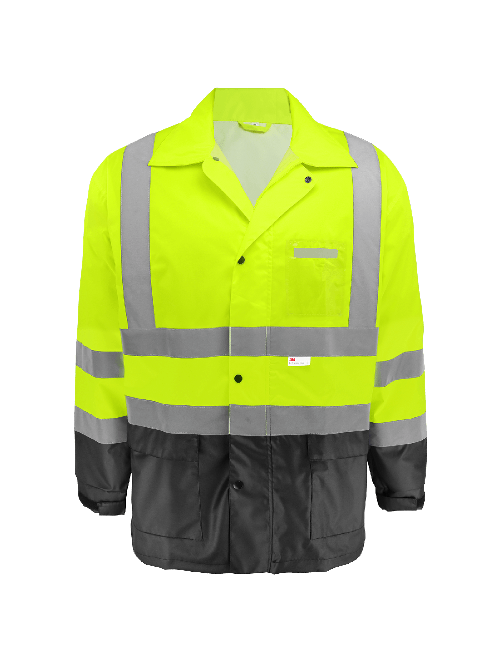 Global Glove & Safety FrogWear® HV High-Visibility Yellow/Green Two-Piece Rain Suit Polyurethane Coated 150D Oxford Polyester - GLO-1590