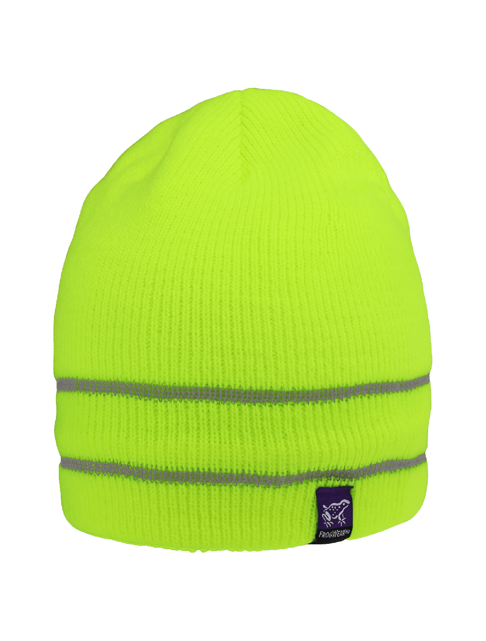 FrogWear® HV Dual-Layer Low-Temperature Beanie Hat with Dual Reflective Stripes - GLO-H6