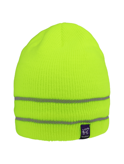 FrogWear® HV Dual-Layer Low-Temperature Beanie Hat with Dual Reflective Stripes - GLO-H6