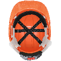 Head Protection Orange Unvented Cap Style Hard Hat With Six-Point Ratchet Suspension - HH-C2-O