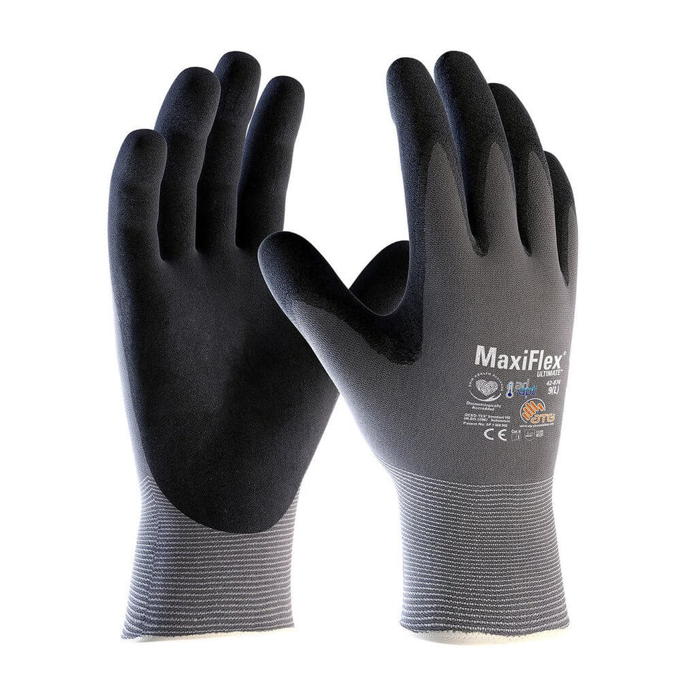 MaxiFlex 42-874 Nitrile Grip Work Gloves – YourGloveSource.com