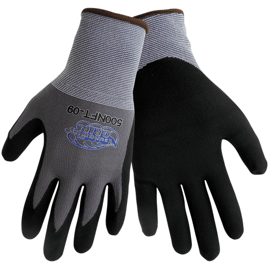 [100 Pack] Latex Dipped Nitrile Coated Work Gloves Large - String Knit  Cotton Coated Work Safety Gloves Great for Construction, Warehouse, Home