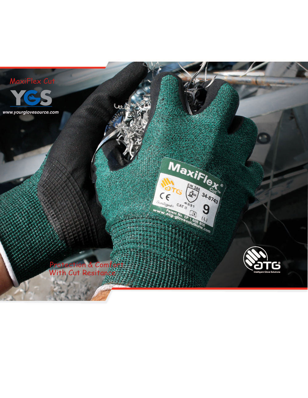 MaxiCut 34-8743 Cut Resistant Work Gloves – YourGloveSource.com